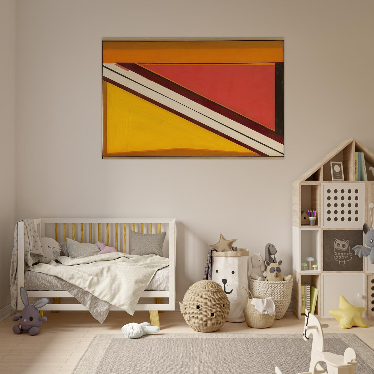 Diagonal 4 - 1963 - Larry Zox Art Prints - 100x150 cm / 40x60″ inches | Larry Zox Poster | Larry Zox Prints