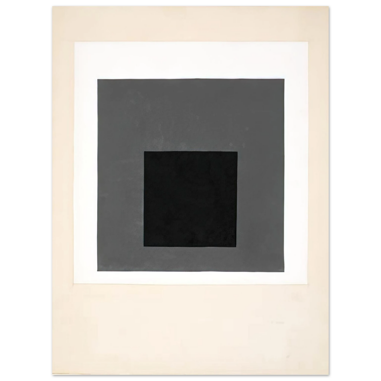 Josef Albers - STUDY FOR A HOMAGE TO THE SQUARE 1949  75x100 cm / 30x40inches Fine Art Poster