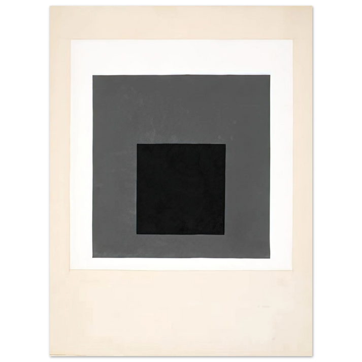 Josef Albers - STUDY FOR A HOMAGE TO THE SQUARE 1949  75x100 cm / 30x40inches Fine Art Poster