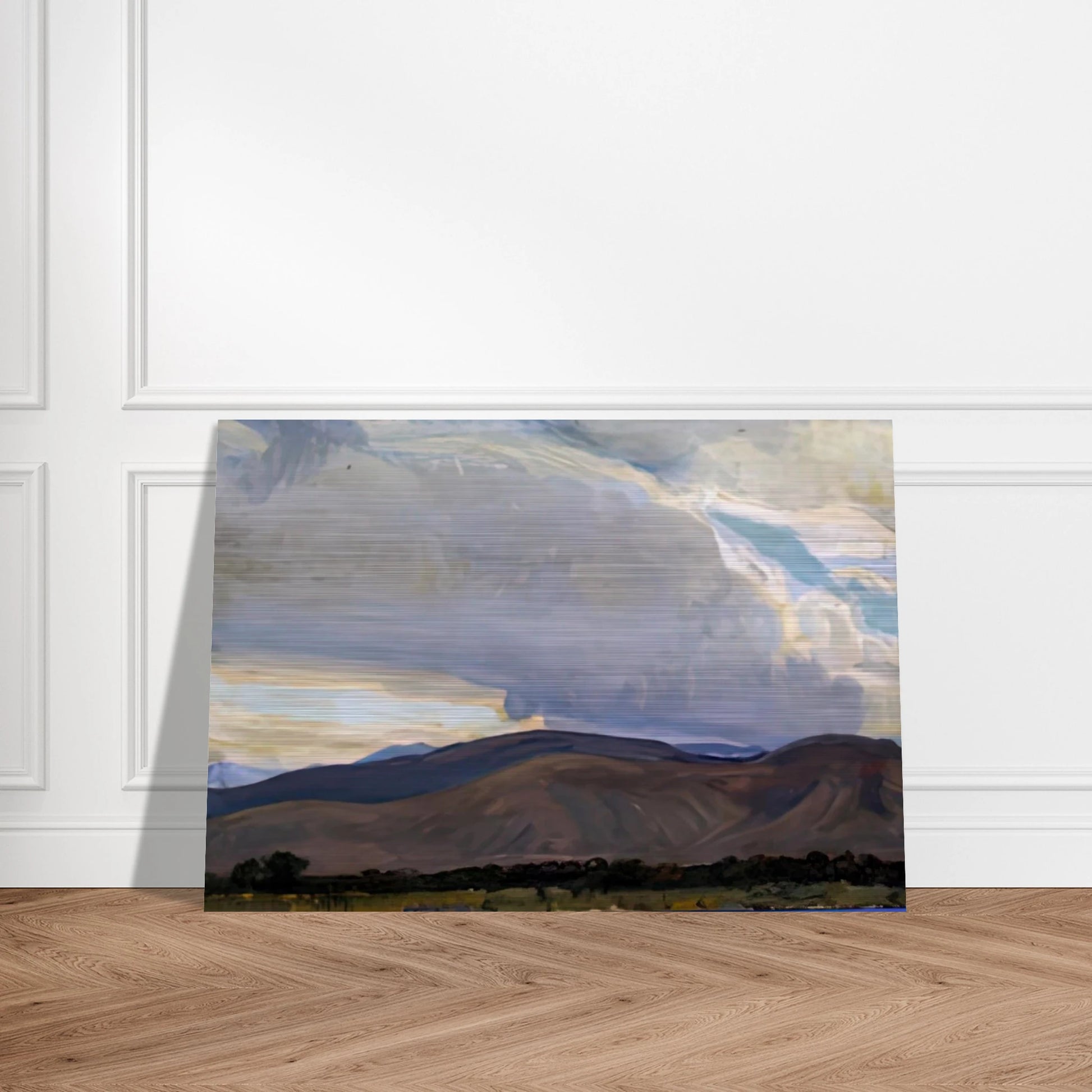 STORM FROM THE SIERRA 1937 - Maynard Dixon Brushed Aluminum Print - 70x100 cm / 28x40 inches | Maynard Dixon Aluminum Print | Maynard Dixon Prints