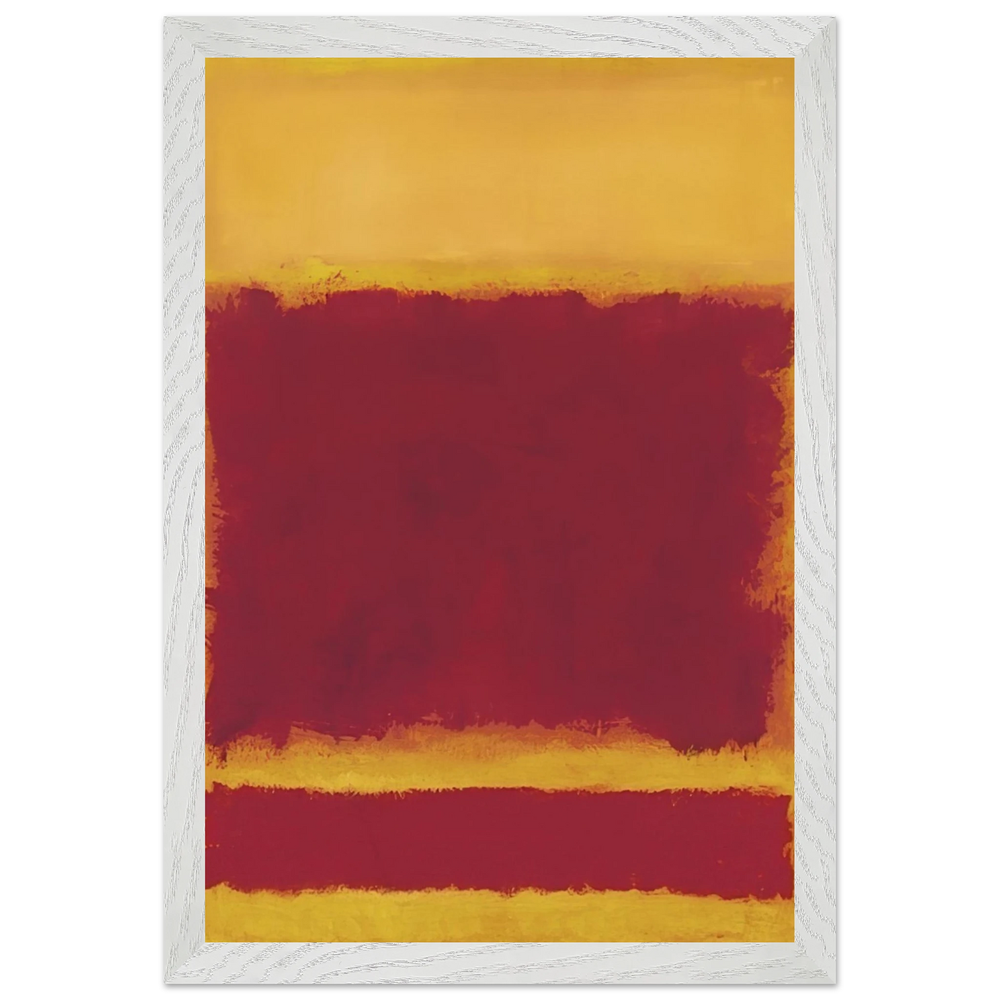 Mark Rothko - Composition - 1958 Wall Art - 30x40 cm / 12x16 inches - Premium Wooden Framed Poster With Fine Art Paper-canvas - Wood frame