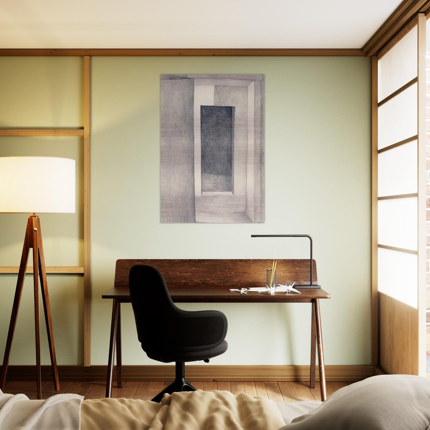 Patio Door - Georgia O'Keeffe Brushed Aluminum Print - 70x100 cm / 28x40 inches | Georgia O'Keeffe Aluminum Print | Georgia O'Keeffe Prints