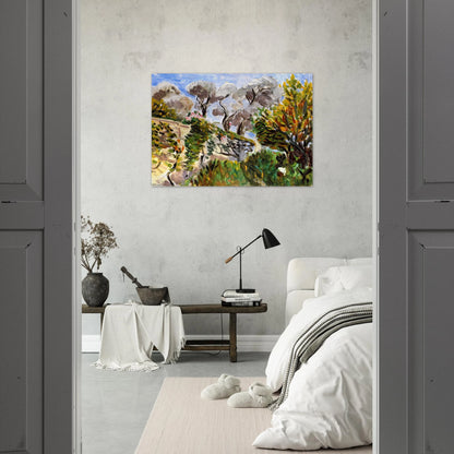 OLIVE TREES RENOIR S GARDEN IN CAGNES 1917 - Henri Matisse Brushed Aluminum Print - 70x100 cm / 28x40 inches | Henri Matisse Aluminum Print | Henri Matisse Prints