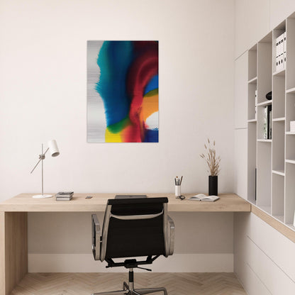 Rainbow Bleed - Paul Jenkins Brushed Aluminum Print - 70x100 cm / 28x40 inches | Paul Jenkins Aluminum Print | Paul Jenkins Prints