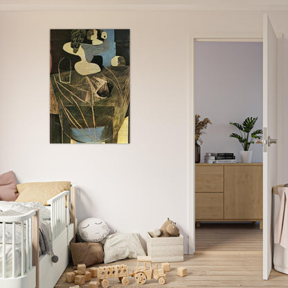 Still life with fishing net - Pablo Picasso Brushed Aluminum Print - 70x100 cm / 28x40 inches | Pablo Picasso Aluminum Print | Pablo Picasso Prints