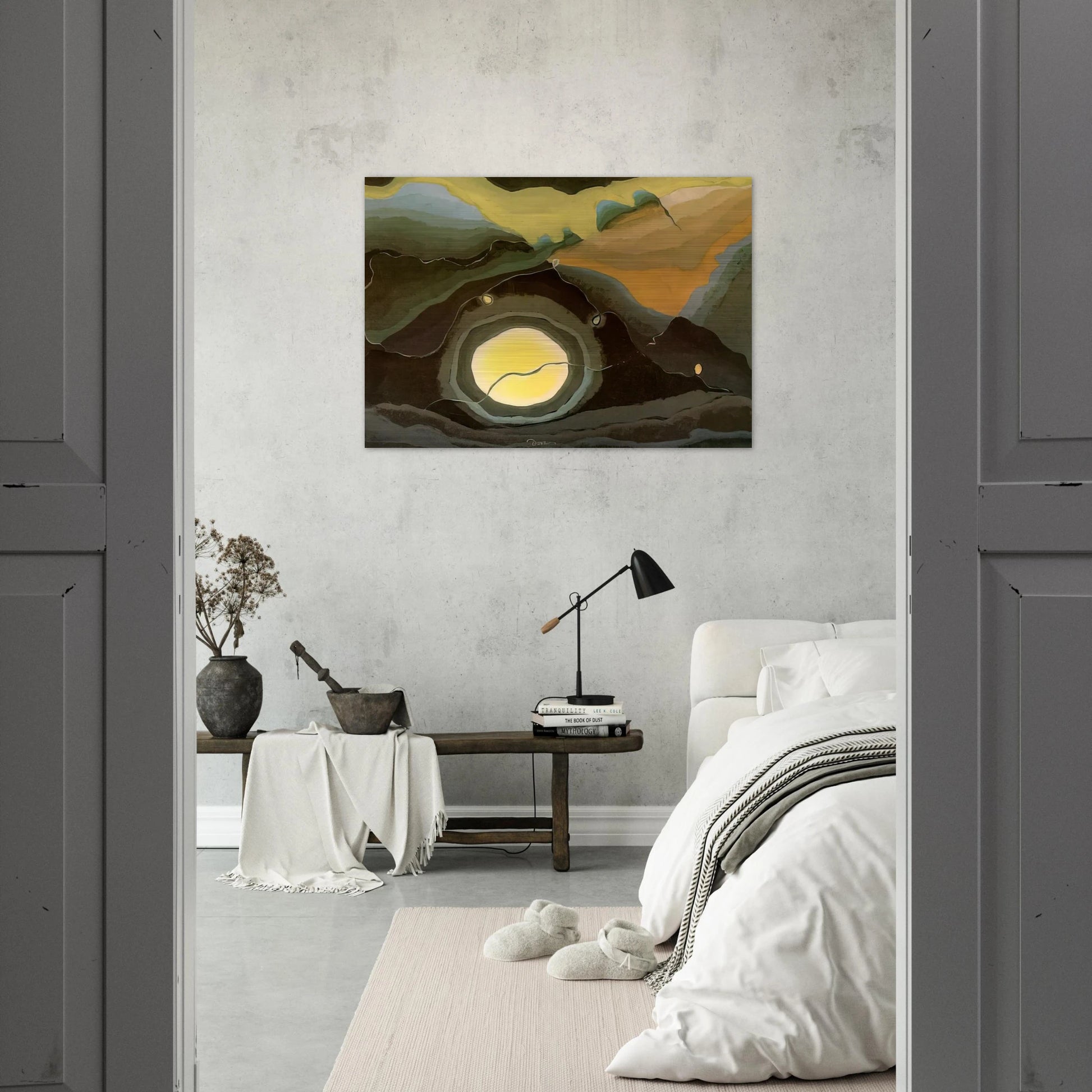Me and the Moon - 1937 - Arthur Dove Brushed Aluminum Print - 70x100 cm / 28x40 inches | Arthur Dove Aluminum Print | Arthur Dove Prints