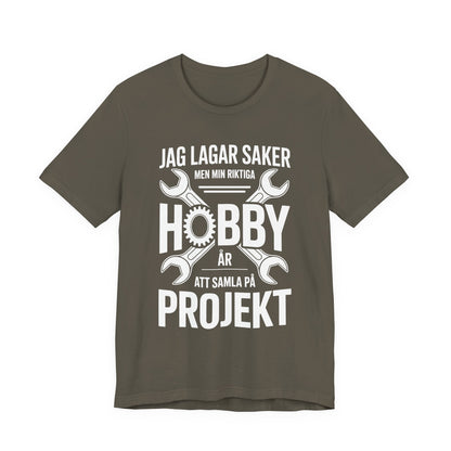 Camiseta de proyectos de hobby: divertida camiseta DIY para artesanos, regalo para manitas, Día del Padre, ropa informal, ropa de taller