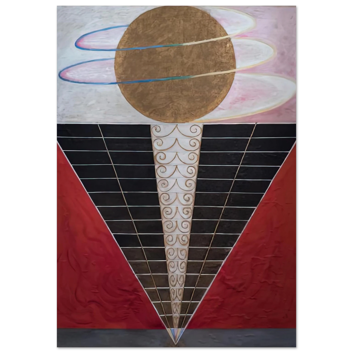 Hilma af Klint - ALTARPIECE NO 2 1915 Wall art - 13x18 cm / 5x7 inches - Fine Art Poster-canvas - -