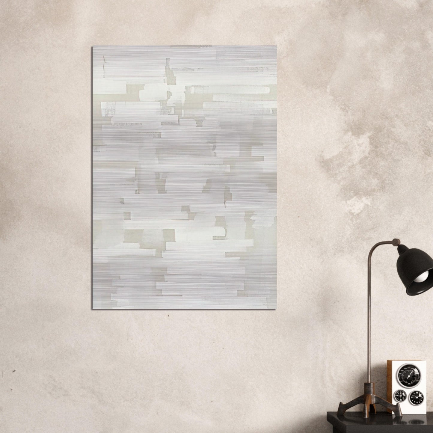 Number 107 - 1950 - Ad Reinhardt Brushed Aluminum Print - 70x100 cm / 28x40 inches | Ad Reinhardt Aluminum Print | Ad Reinhardt Prints