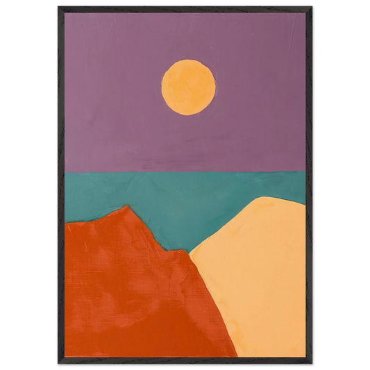 Untitled - 2015 - Etel Adnan 70x100 cm / 28x40 inches Framed Art Print – Black Wooden Frame