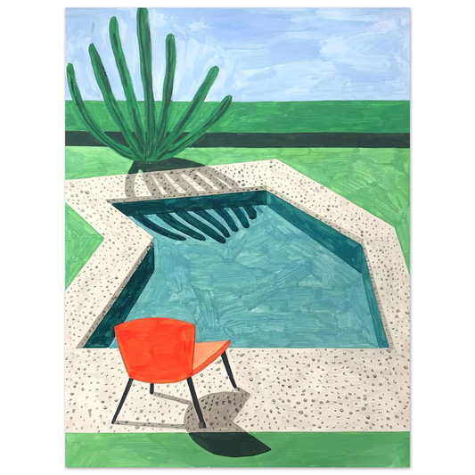David Hockney - David Hockney Wall art - 13x18 cm / 5x7 inches - Fine Art Poster-canvas - -