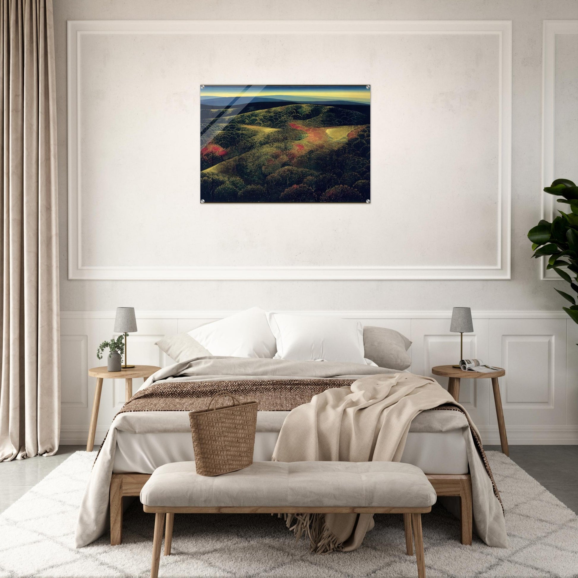 Late October - Eyvind Earle Acrylic Print - 70x100 cm / 28x40″ inches