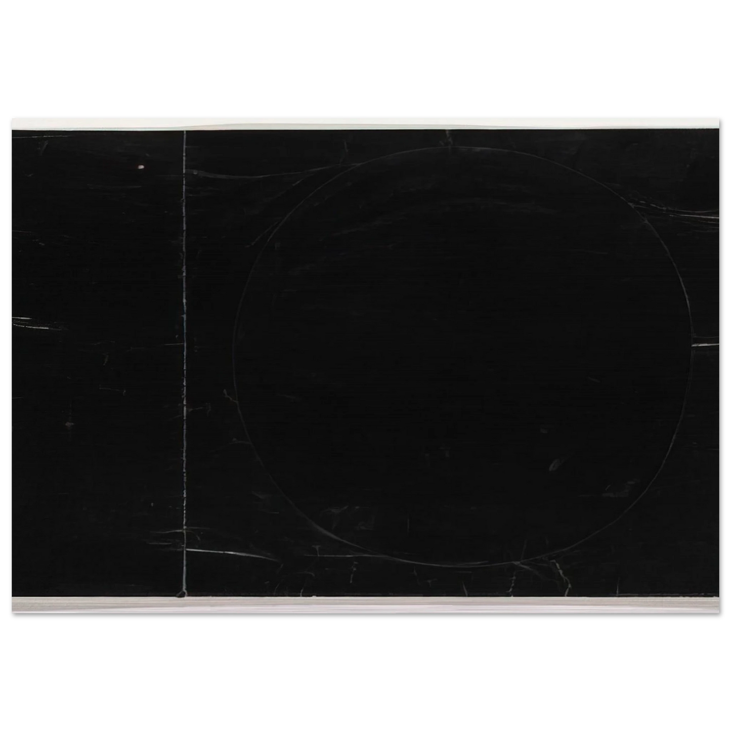 Black on Black - Ellsworth Kelly Brushed Aluminum Print - 70x100 cm / 28x40 inches | Ellsworth Kelly Aluminum Print | Ellsworth Kelly Prints