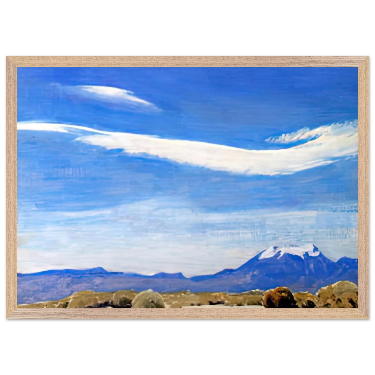 Maynard Dixon - THE CLOUD COACHELLA VALLEY CALIFORNIA 1940 Wall art - 20x25 cm / 8x10 inches - Premium Wooden Framed Poster With Fine Art Paper-canvas - Wood frame
