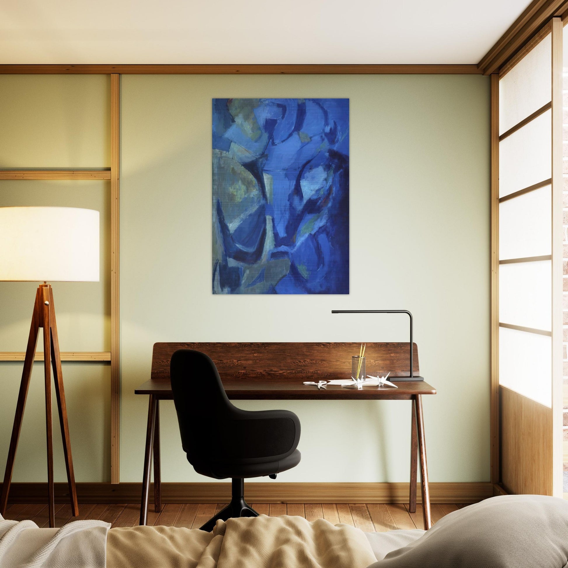 THE STORMY SEA 1958 - Alma Woodsey Thomas Brushed Aluminum Print - 70x100 cm / 28x40 inches | Alma Woodsey Thomas Aluminum Print | Alma Woodsey Thomas Prints