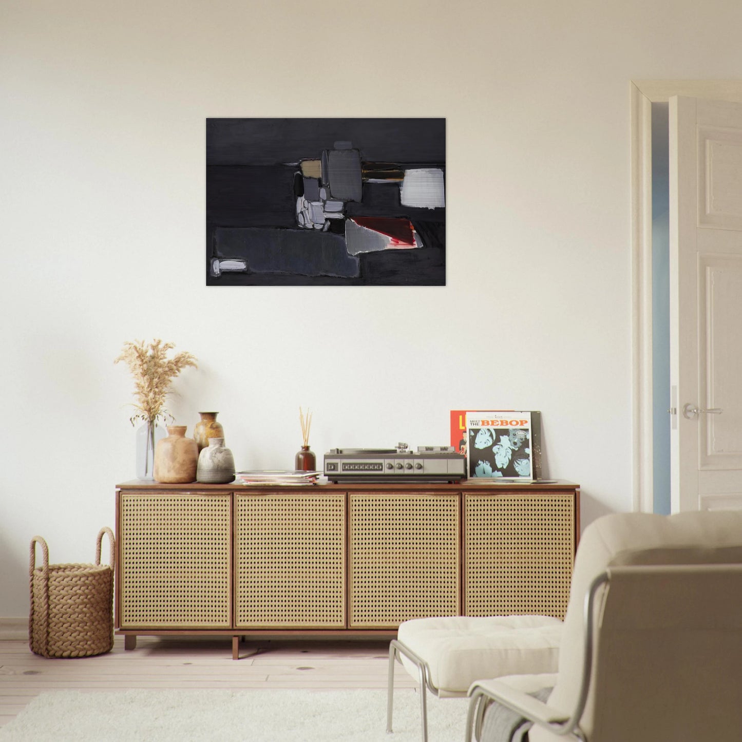 Nature morte en gris - 1955 - Nicolas de Stael Brushed Aluminum Print - 70x100 cm / 28x40 inches | Nicolas de Stael Aluminum Print | Nicolas de Stael Prints