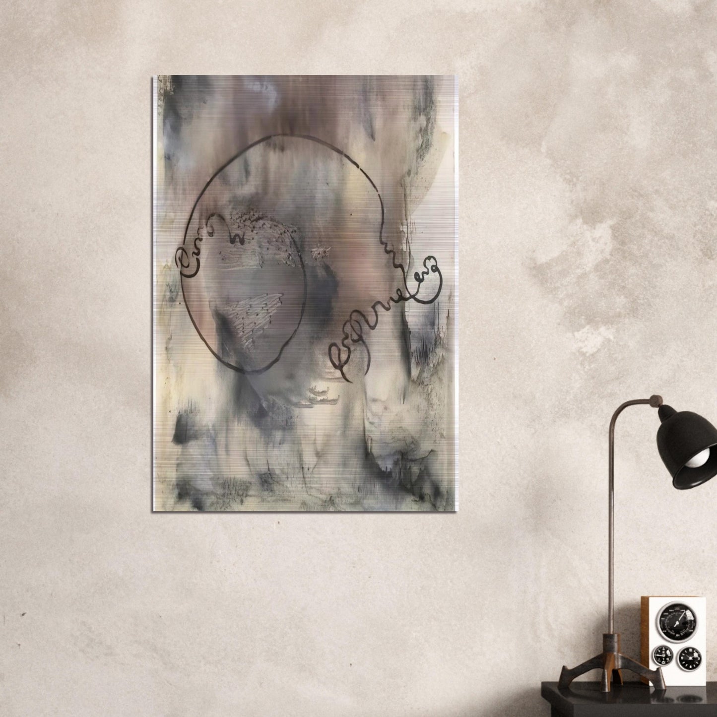 AUDATIA 1986 - Sigmar Polke Brushed Aluminum Print - 70x100 cm / 28x40 inches | Sigmar Polke Aluminum Print | Sigmar Polke Prints