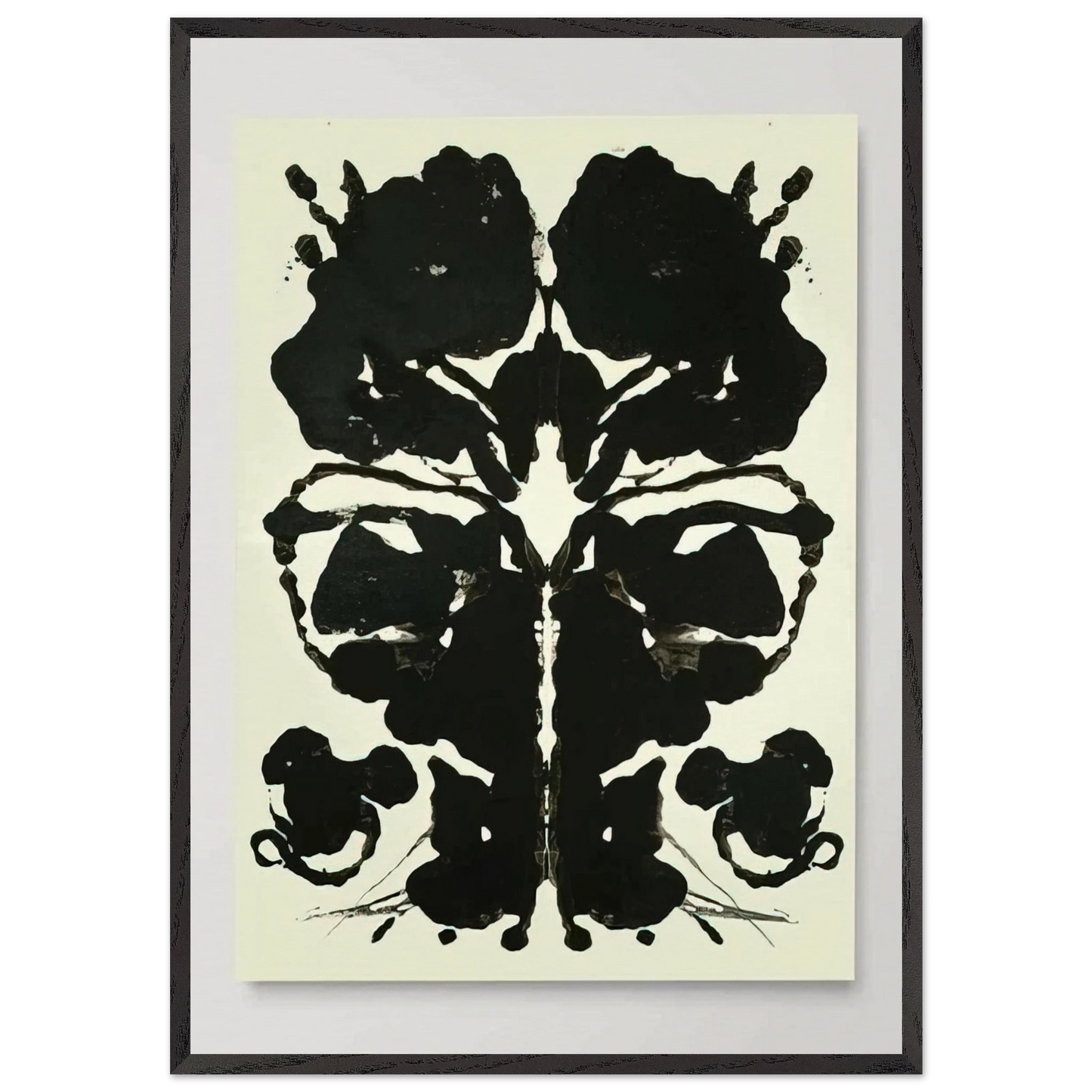 Rorschach - Andy Warhol 70x100 cm / 28x40 inches Framed Art Print – Black Wooden Frame