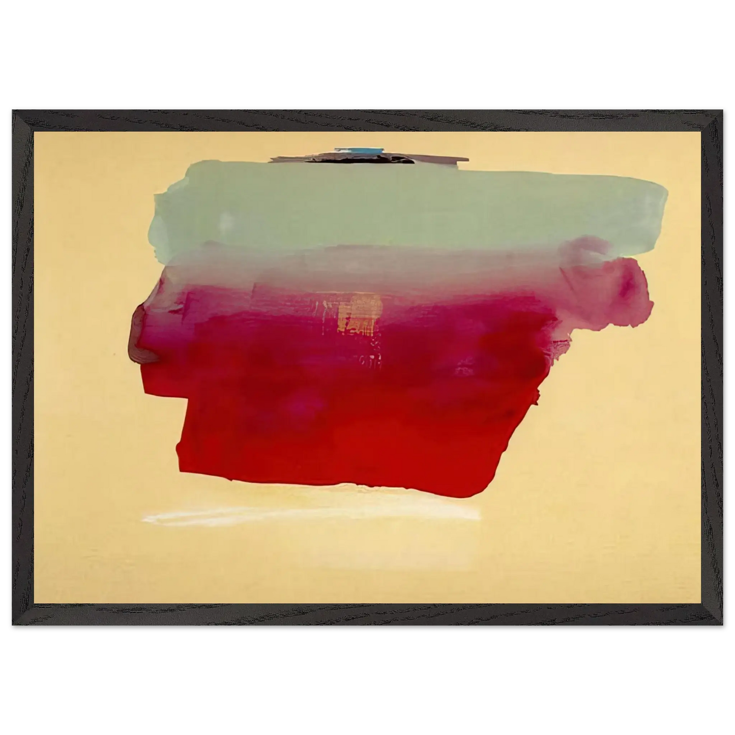 Helen Frankenthaler - Robinson s Wrap - 1974 Wall art - 70x100 cm / 28x40 Inches - Premium Wooden Framed Poster With Fine Art Paper - Wood frame