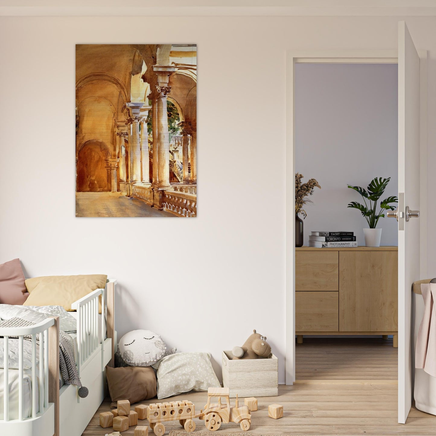 Genoa, the University - John Singer Sargent Brushed Aluminum Print - 70x100 cm / 28x40 inches | John Singer Sargent Aluminum Print | John Singer Sargent Prints