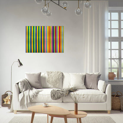 Solar Skin - 1964 - Gene Davis Brushed Aluminum Print - 70x100 cm / 28x40 inches | Gene Davis Aluminum Print | Gene Davis Prints