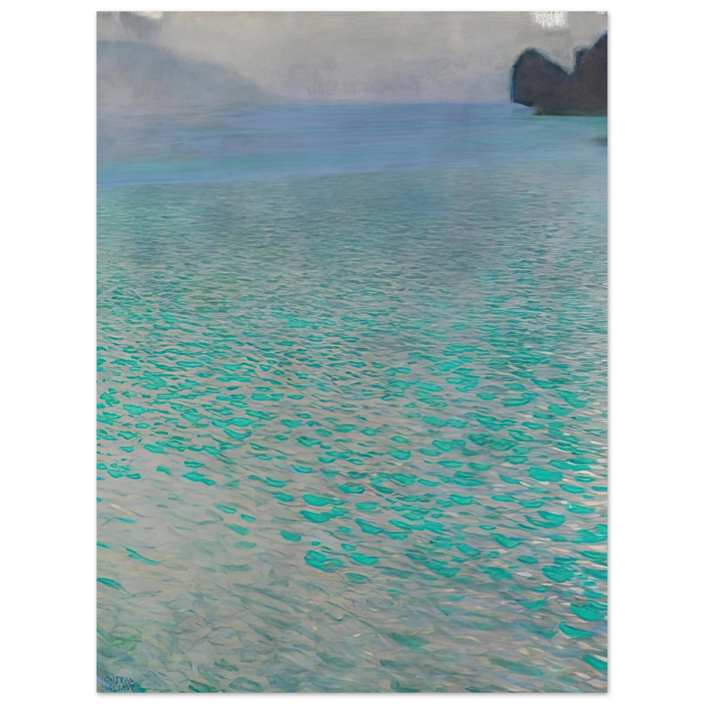 Gustav Klimt - ATTERSEE 1900  75x100 cm / 30x40inches Fine Art Poster
