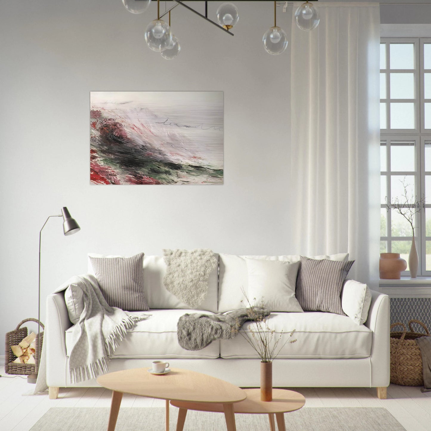 Hero and Leandro  A Painting in Four Parts  Part I - Cy Twombly Brushed Aluminum Print - 70x100 cm / 28x40 inches | Cy Twombly Aluminum Print | Cy Twombly Prints