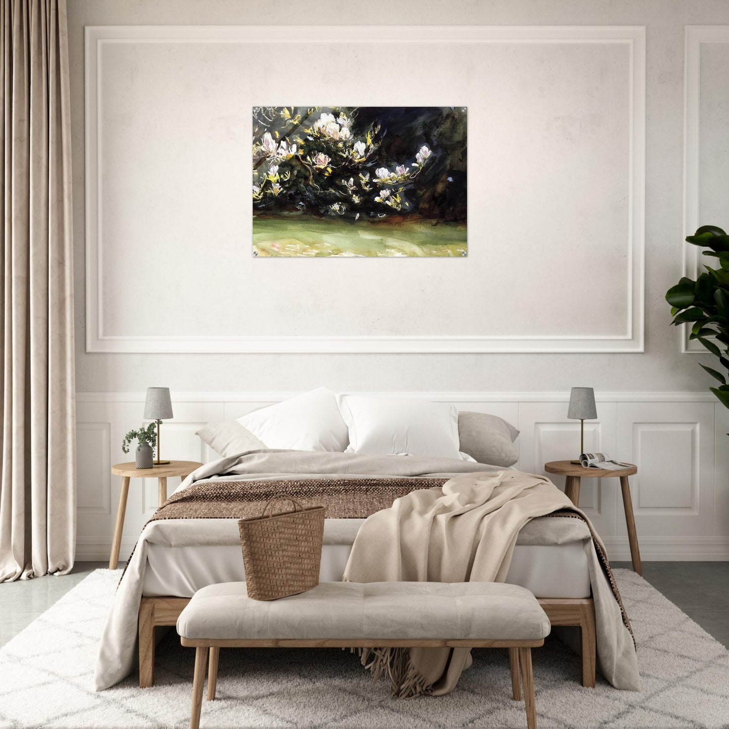 Magnolias - John Singer Sargent Acrylic Print - 70x100 cm / 28x40″ inches