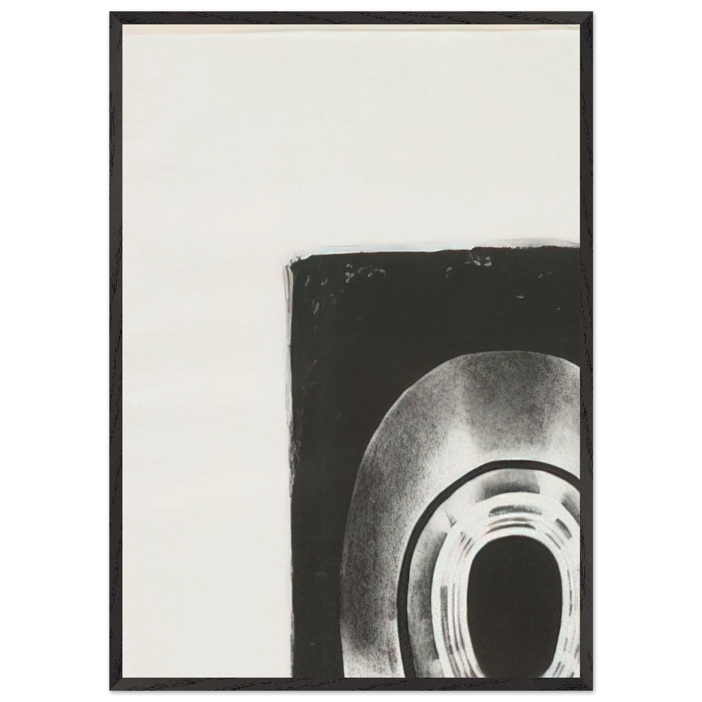 SEVENTH STONE 1968 - Lee Bontecou 70x100 cm / 28x40 inches Framed Art Print – Black Wooden Frame