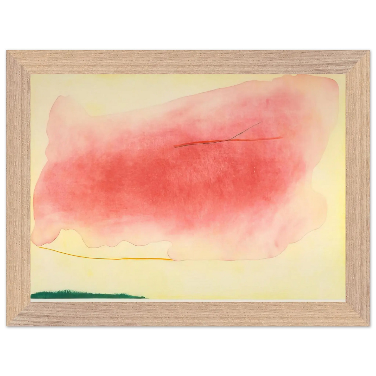 Helen Frankenthaler - Nepenthe - 1972 Wall art - A3 (29.7 x 42  cm) - Premium Wooden Framed Poster With Fine Art Paper - White frame