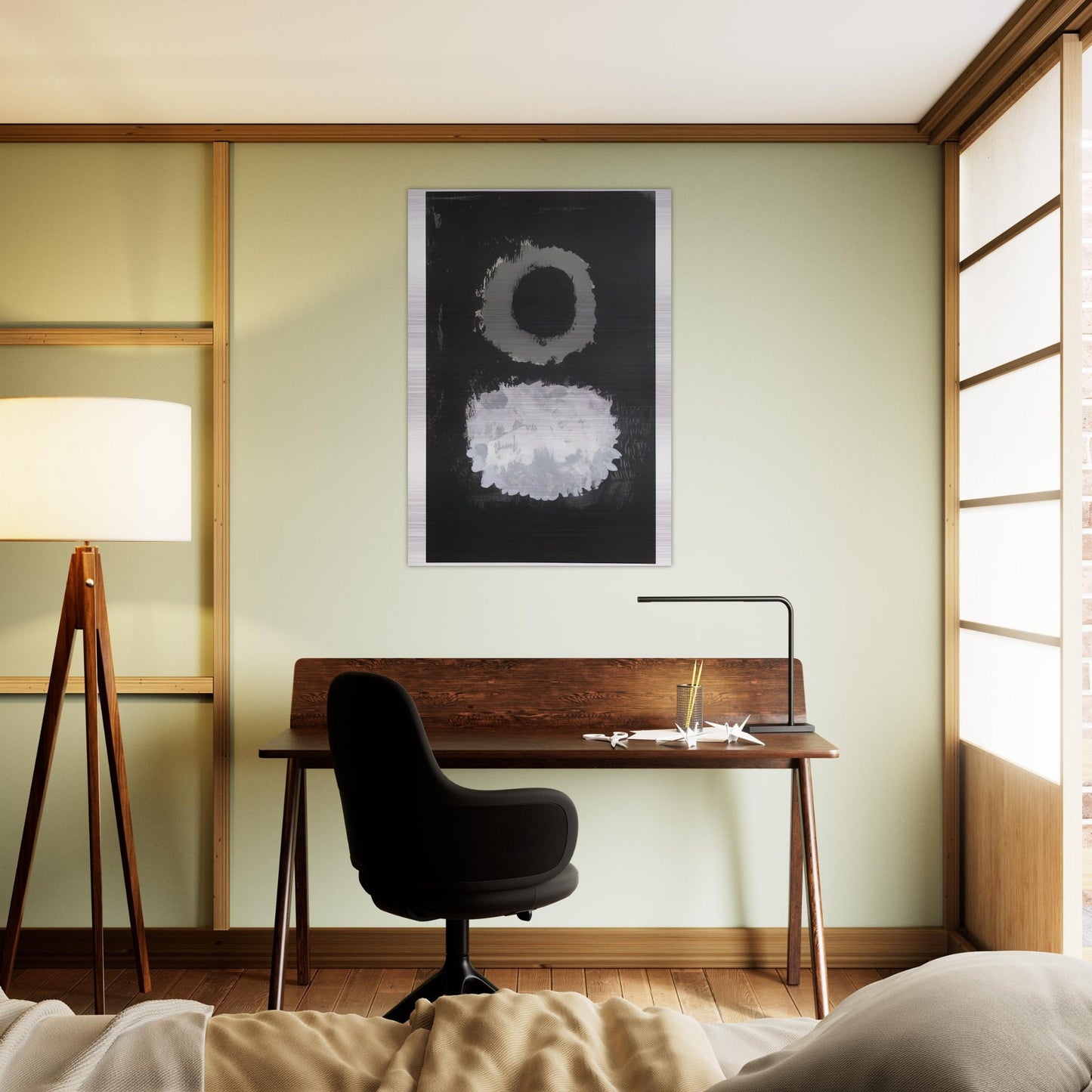 Black Field - 1972 - Adolph Gottlieb Brushed Aluminum Print - 70x100 cm / 28x40 inches | Adolph Gottlieb Aluminum Print | Adolph Gottlieb Prints