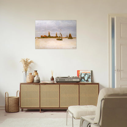 The Voorzaan - claude monet Brushed Aluminum Print - 70x100 cm / 28x40 inches | claude monet Aluminum Print | claude monet Prints