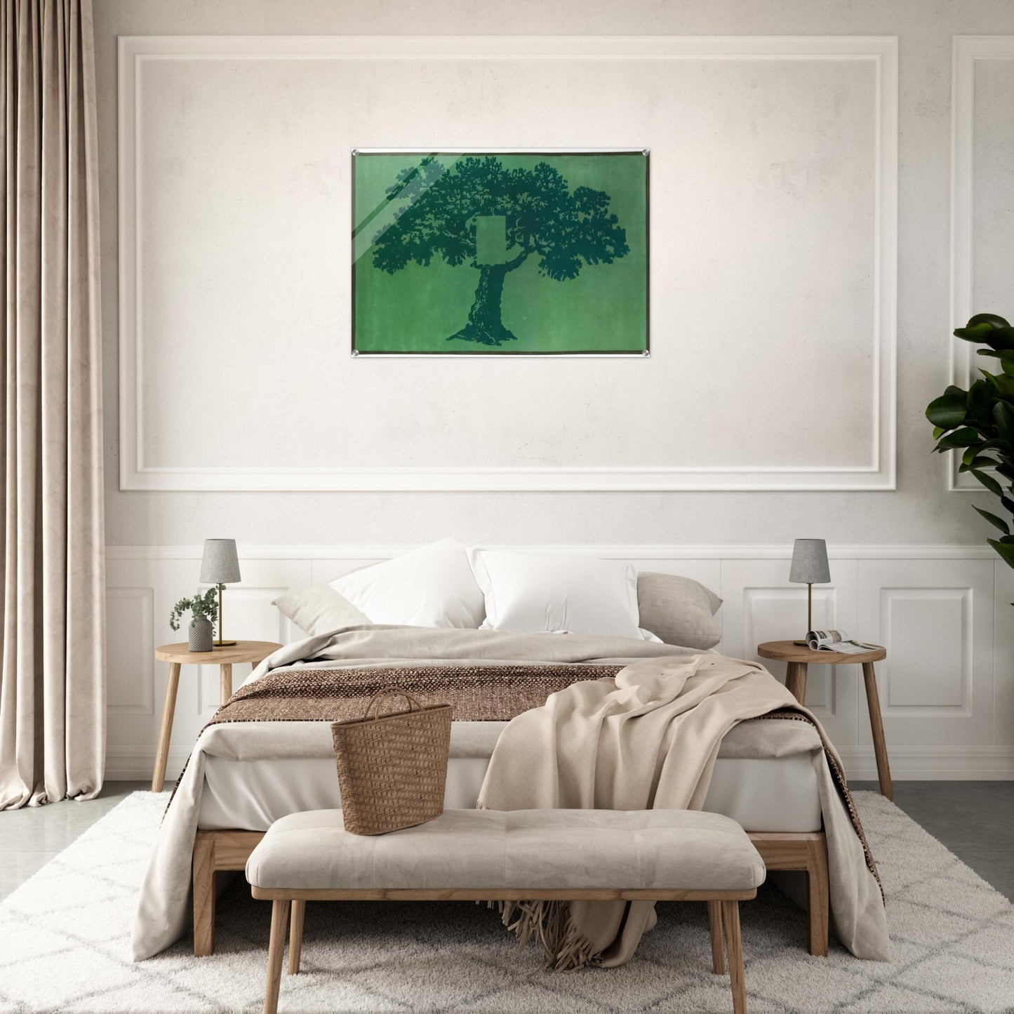 Albero Per Terra - 1984 - Mario Schifano Acrylic Print - 70x100 cm / 28x40″ inches
