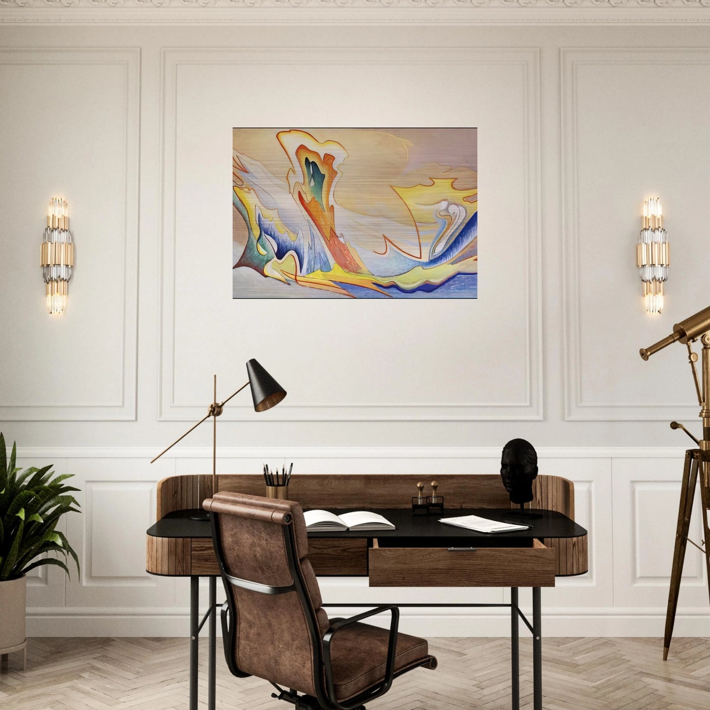 LSH 134 - 1950 - Lawren Harris Brushed Aluminum Print - 70x100 cm / 28x40 inches | Lawren Harris Aluminum Print | Lawren Harris Prints