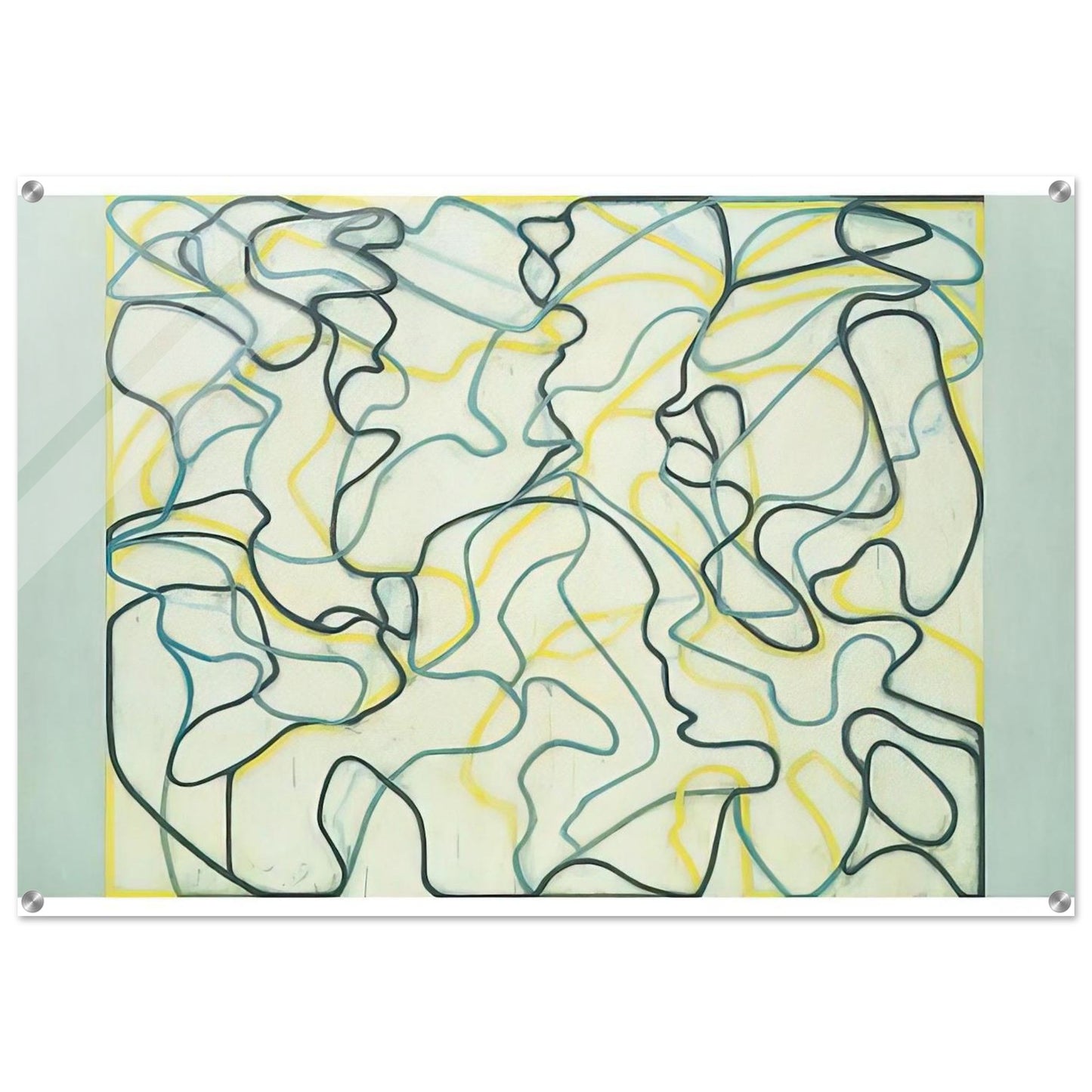 Second Letter Zen Spring - 2009 - Brice Marden Acrylic Print - 70x100 cm / 28x40″ inches
