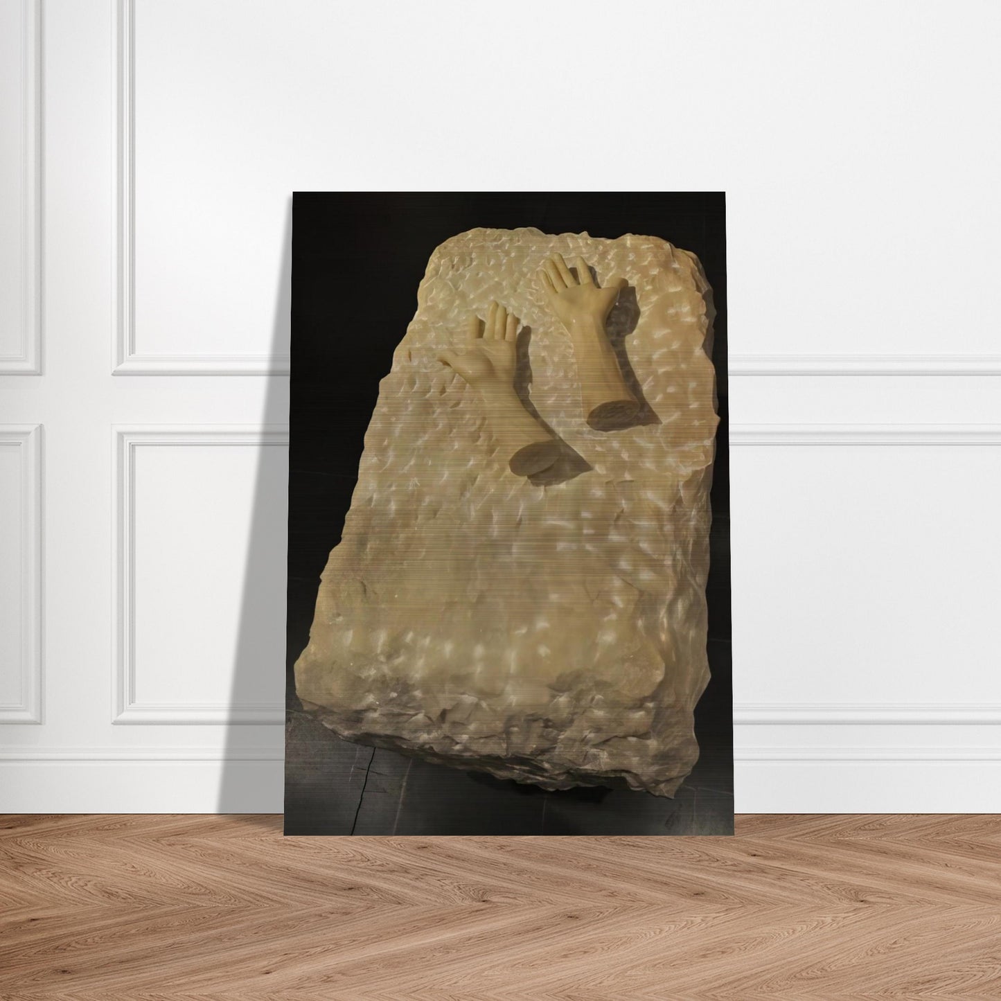 DISEMBODIED HANDS 1990 - Louise Bourgeois Brushed Aluminum Print - 70x100 cm / 28x40 inches | Louise Bourgeois Aluminum Print | Louise Bourgeois Prints