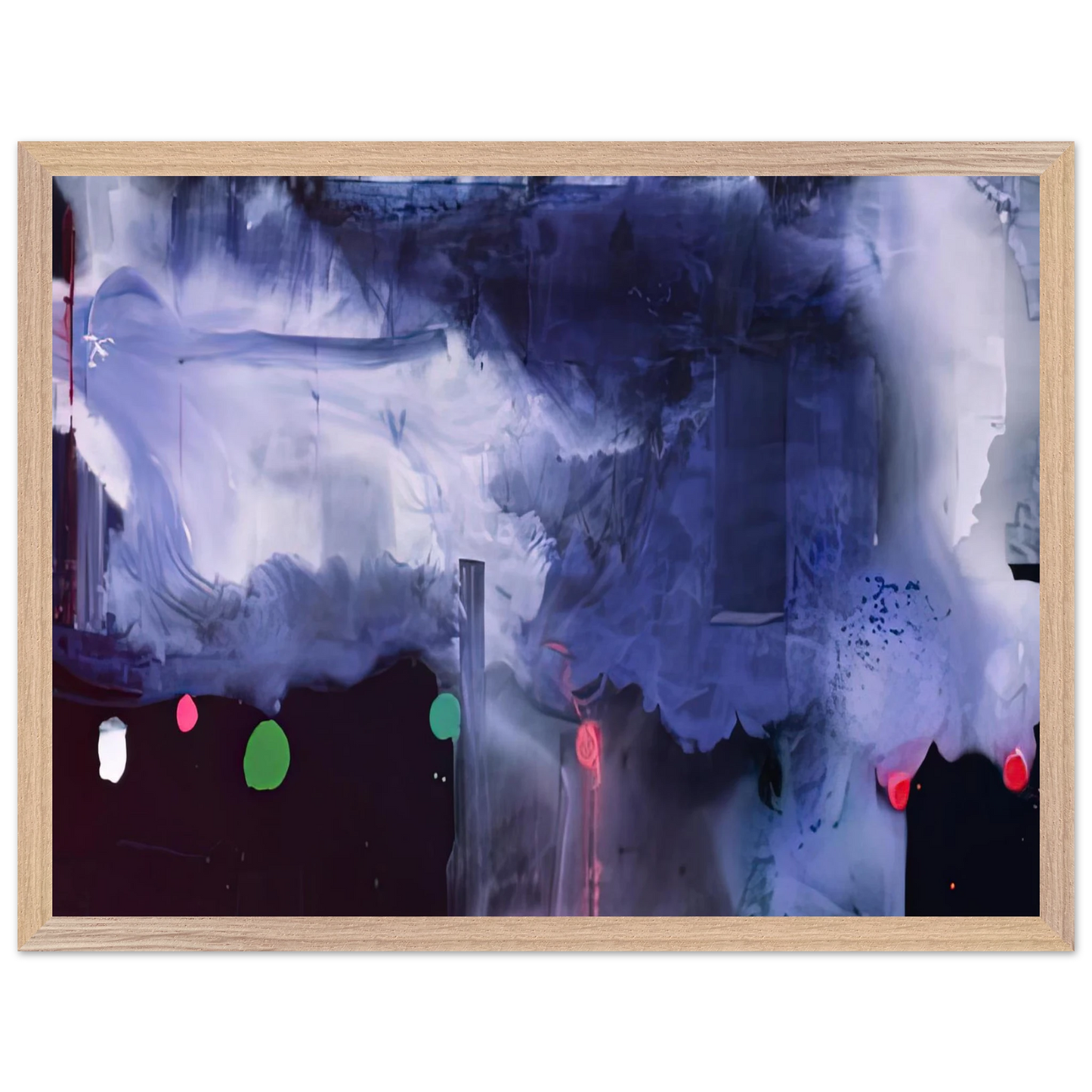 Helen Frankenthaler - Star Gazing, 1989- Wall Art - 30x40 cm / 12x16 inches - Premium Wooden Framed Poster With Fine Art Paper-canvas - White frame