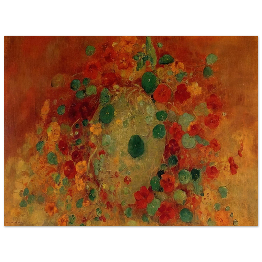 Odilon Redon - NASTURTIUMS  75x100 cm / 30x40inches Fine Art Poster