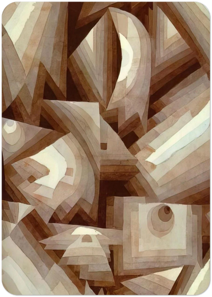 CRYSTAL 1921 By Paul Klee Pack of 10 Post Cards | Paul Klee Post Cards | A6 (10.5 x 14.8 cm) - 4.1 x 5.8 inches