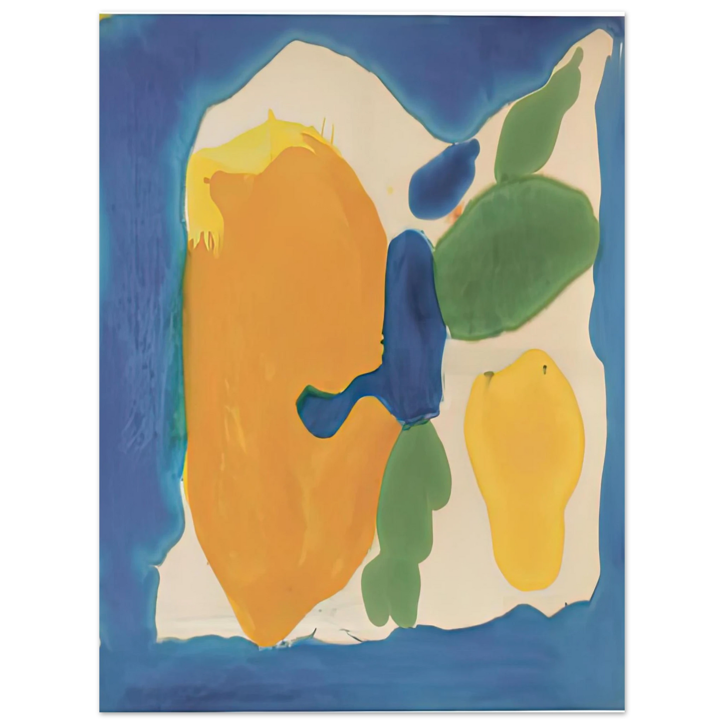 Helen Frankenthaler - Provincetown Window, 1963-64- Wall Art - 60x80 cm / 24x32 inches - Fine Art Poster-canvas - -