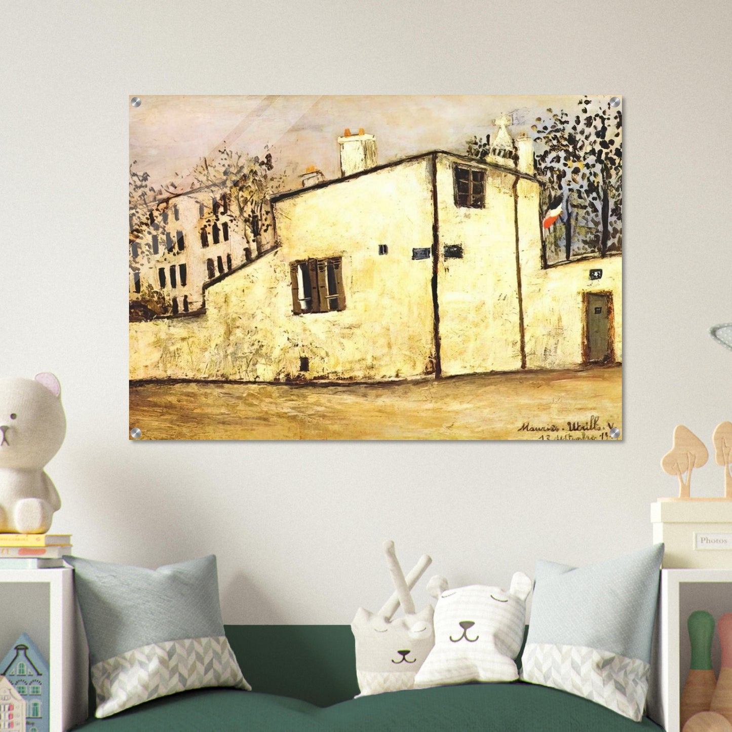 HECTOR BERLIOZ S HOUSE - Maurice Utrillo Acrylic Print - 70x100 cm / 28x40″ inches
