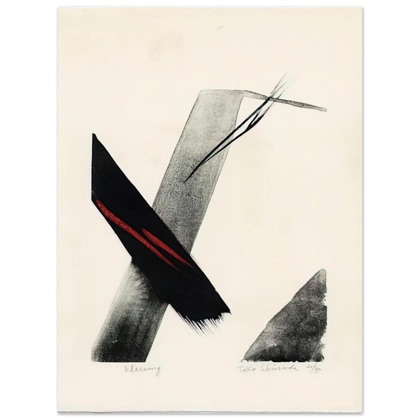 Toko Shinoda - Blessing - 1983  75x100 cm / 30x40inches Fine Art Poster