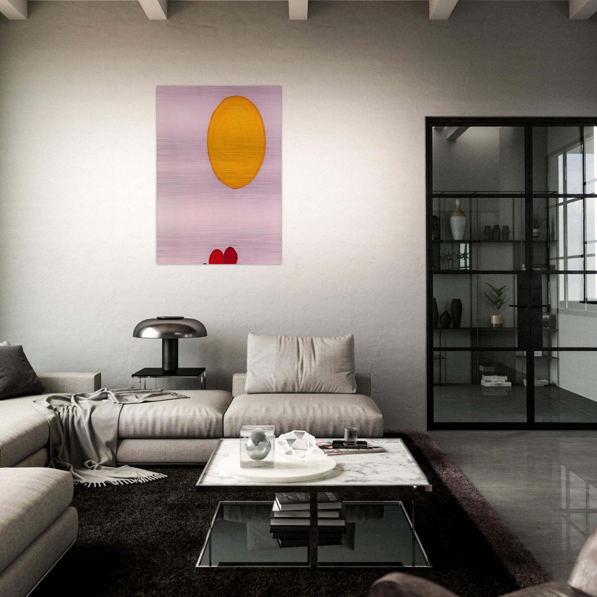 PAINTING 918 1972 - Luis Feito Brushed Aluminum Print - 70x100 cm / 28x40 inches | Luis Feito Aluminum Print | Luis Feito Prints