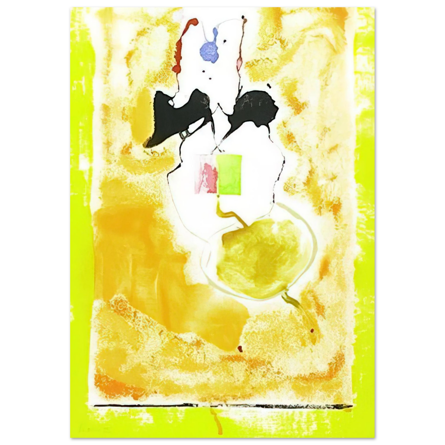 Helen Frankenthaler - Solar Imp - 2001 Wall art - A1 (59.4 x 84.1  cm) - Premium Wooden Framed Poster With Fine Art Paper-canvas - Wood frame