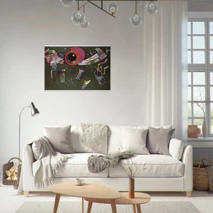 AROUND THE CIRCLE 1940 - Wassily Kandinsky Brushed Aluminum Print - 70x100 cm / 28x40 inches | Wassily Kandinsky Aluminum Print | Wassily Kandinsky Prints