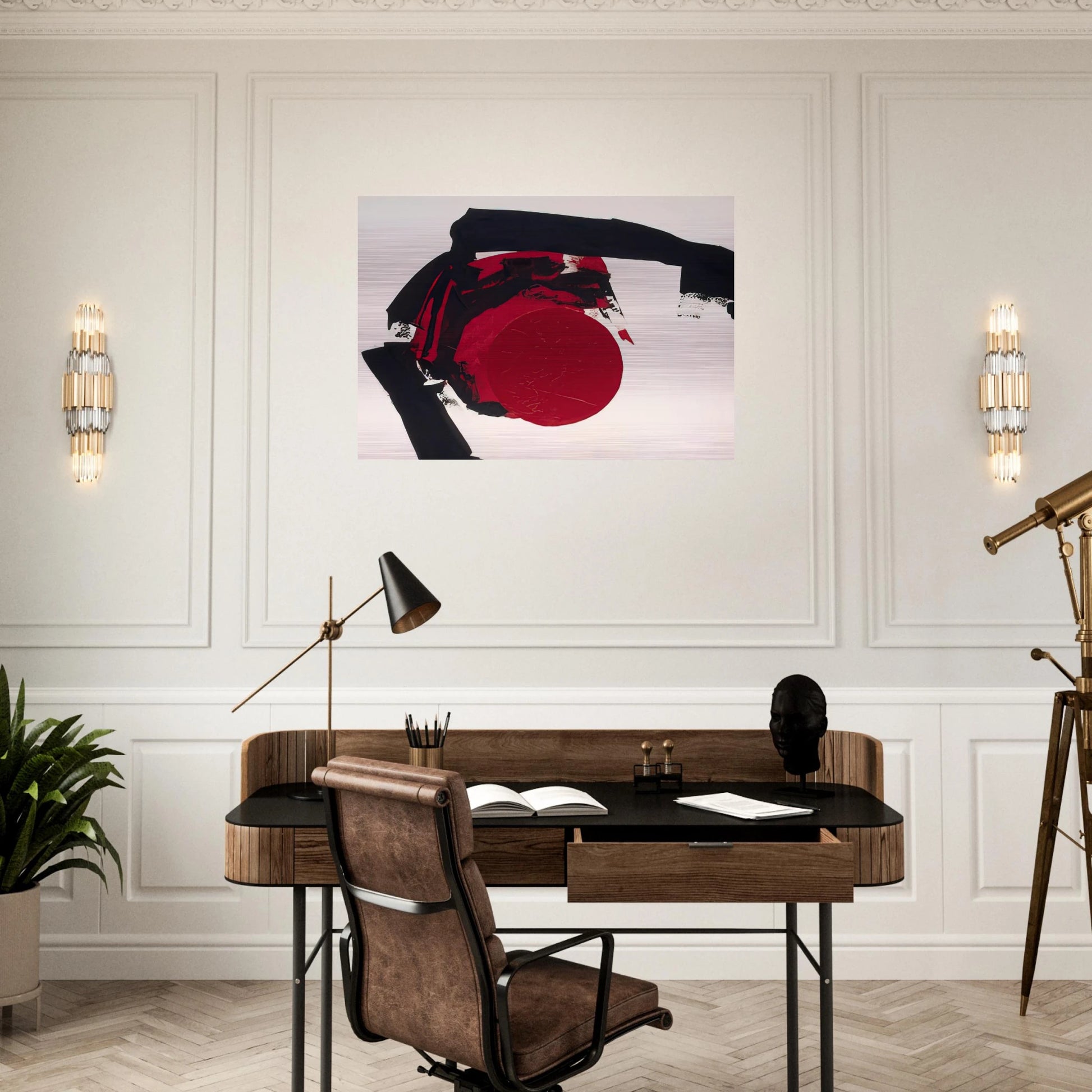 COMPOSITION I - Luis Feito Brushed Aluminum Print - 70x100 cm / 28x40 inches | Luis Feito Aluminum Print | Luis Feito Prints
