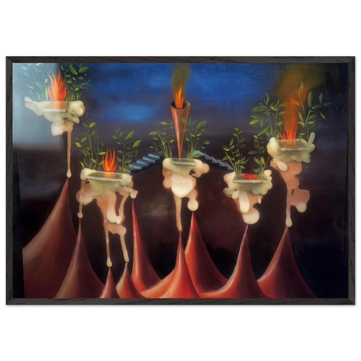 THE DESIRE - Remedios Varo 70x100 cm / 28x40 inches Framed Art Print – Black Wooden Frame