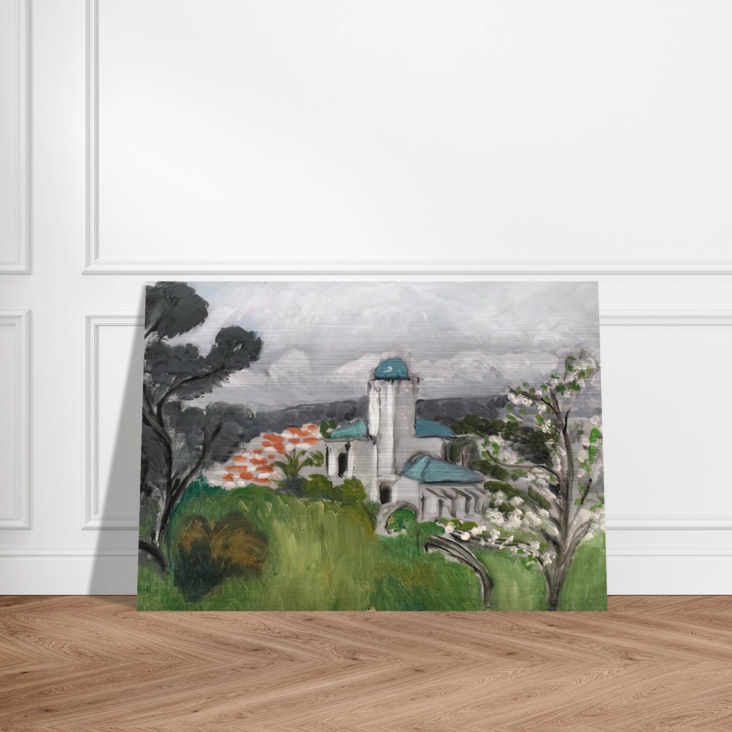 LA VILLA BLEUE 1918 - Henri Matisse Brushed Aluminum Print - 70x100 cm / 28x40 inches | Henri Matisse Aluminum Print | Henri Matisse Prints