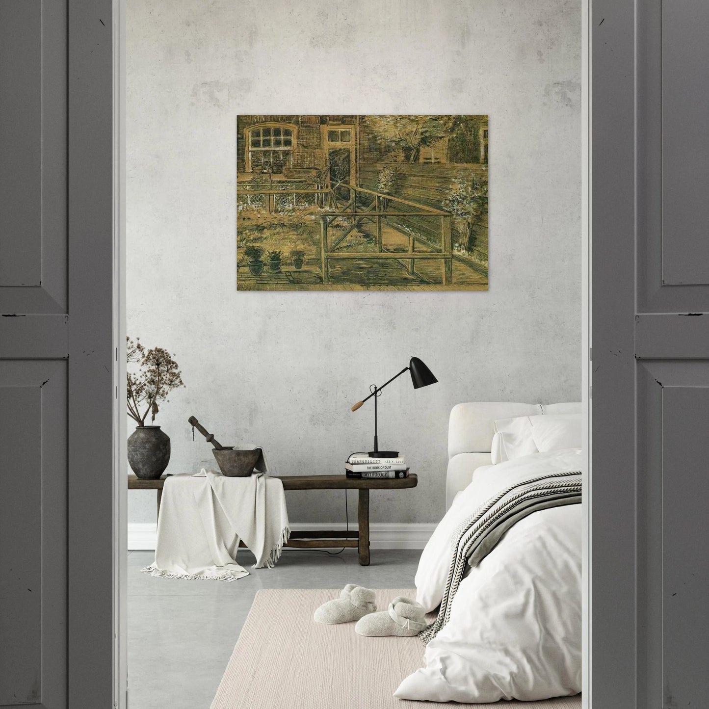 Sien's Mother's House, Closer View - Vincent van Gogh Brushed Aluminum Print - 70x100 cm / 28x40 inches | Vincent van Gogh Aluminum Print | Vincent van Gogh Prints