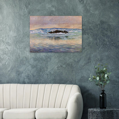 The Fjord, near Christiania - claude monet Brushed Aluminum Print - 70x100 cm / 28x40 inches | claude monet Aluminum Print | claude monet Prints